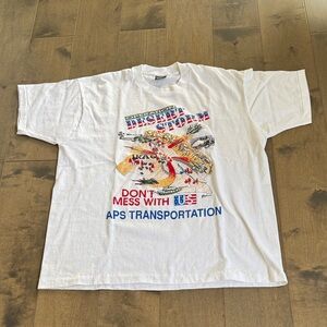 Vintage Operation Desert Storm Don’t Mess With US Single Stitch Screen Stars XXL